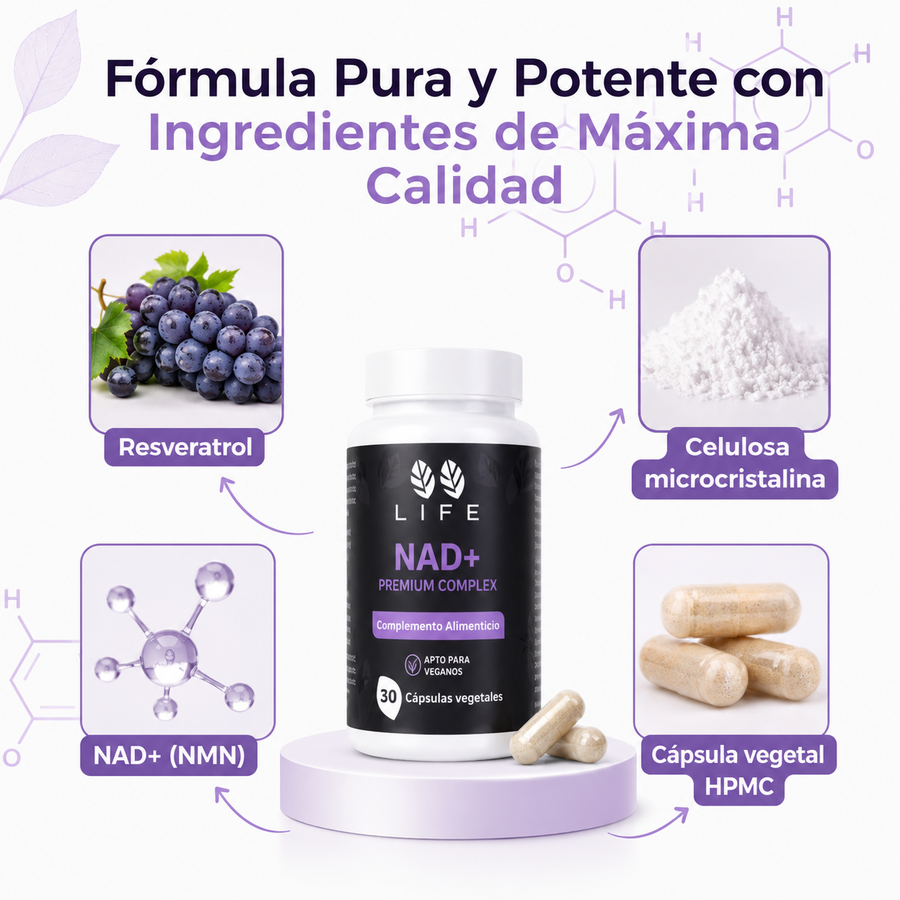 NAD+ Formula Anti-Envejecimiento 700mg
